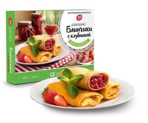 Блинчики с клубникой